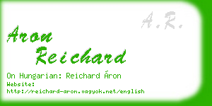 aron reichard business card